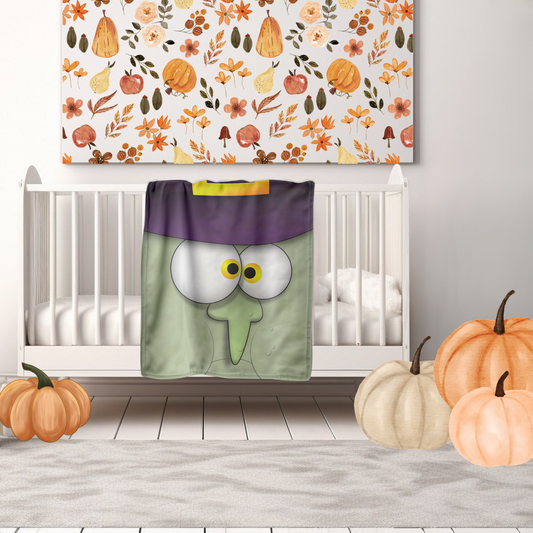 Blanket - Halloween Silly Faces - Witch