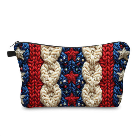 Pouch - Americana - Knit Red White Blue - PREORDER 5/15-5/18