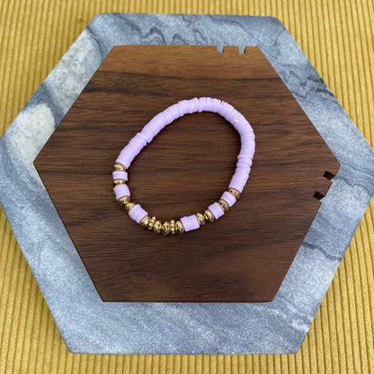 Bracelet - Clay & Gold Bead