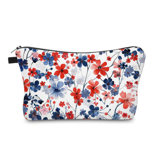 Pouch - Americana - Tiny Floral on White - PREORDER 5/15-5/18