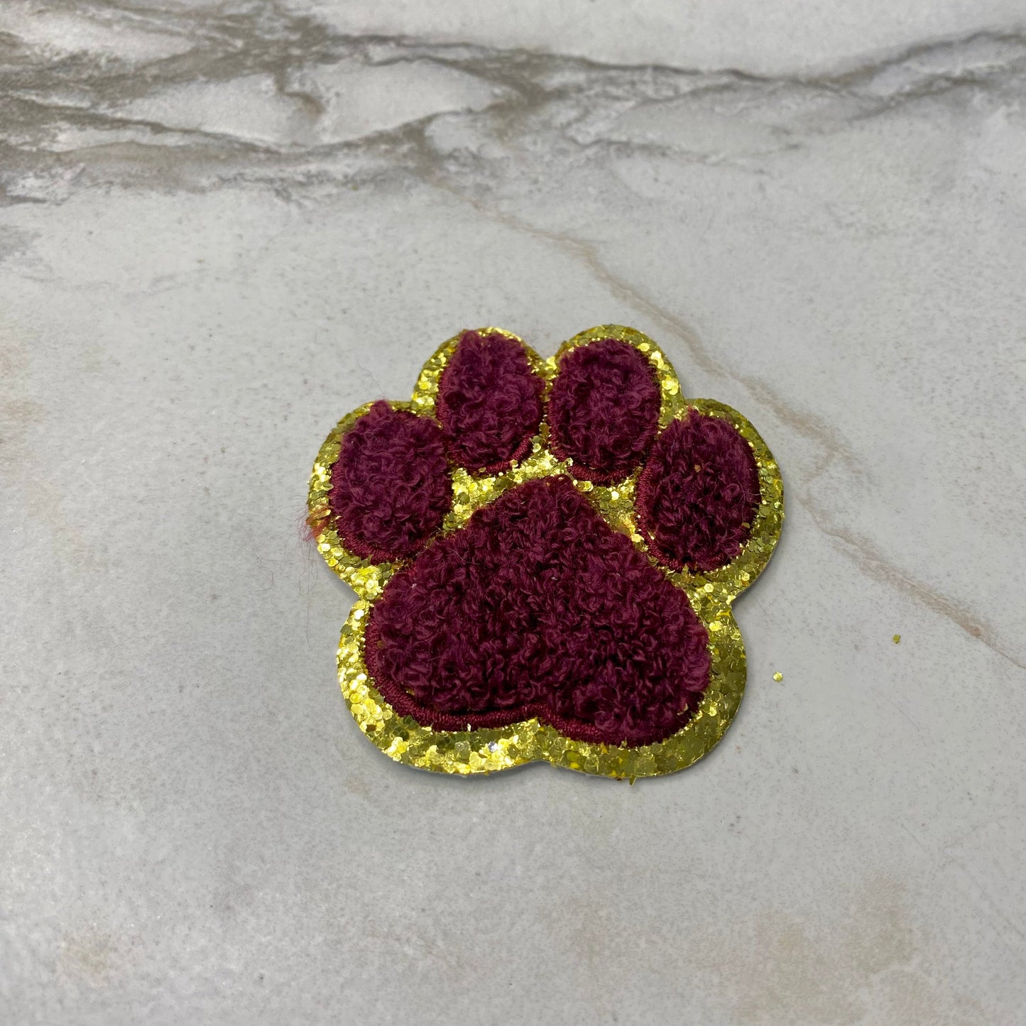 Chenille Patches - Paw Print