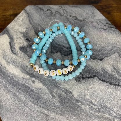 Bracelet Pack - Blessed - Blue